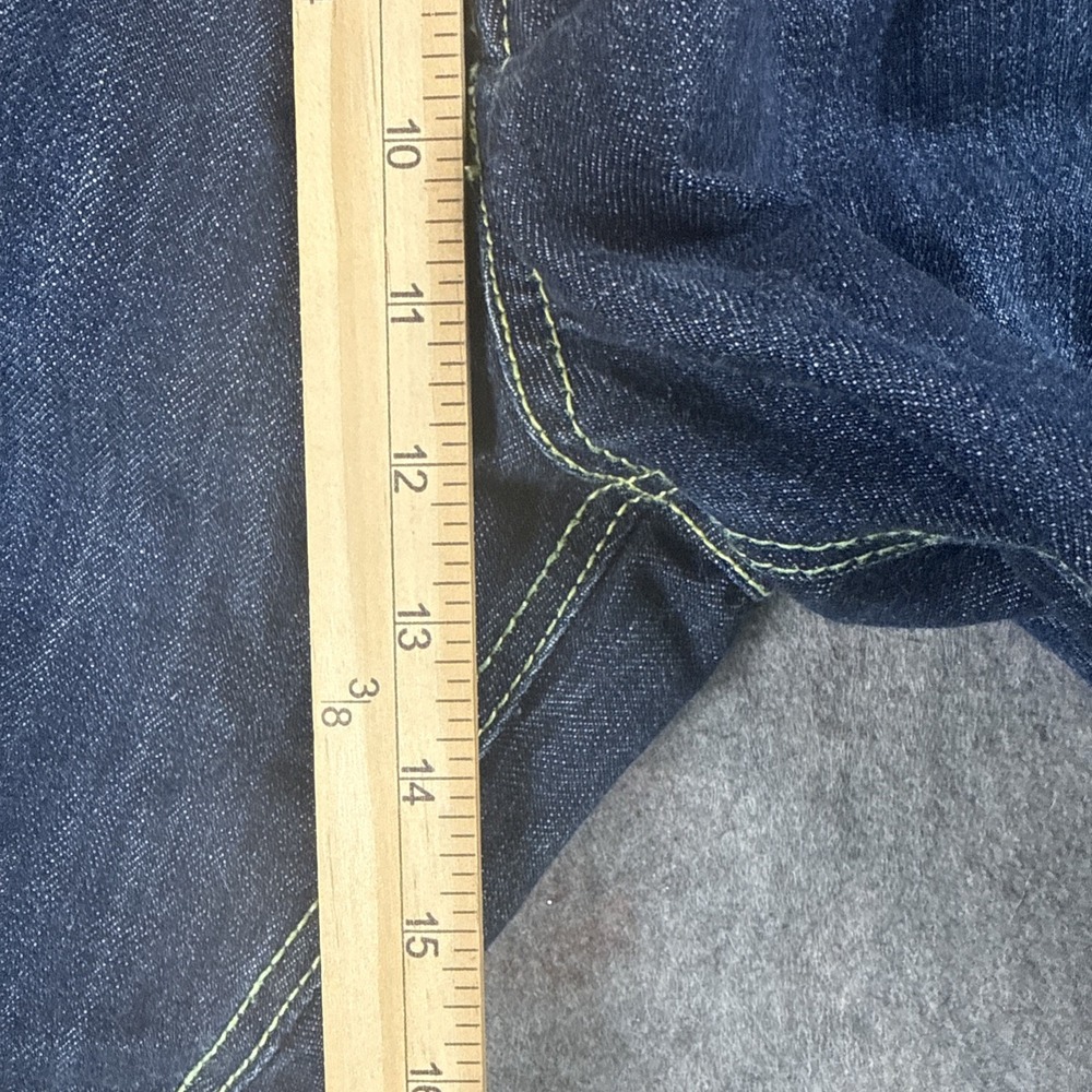 Vtg COOGI Jeans Mens sz 38x34 Embroidered Sneaker Shoes‎ Rainbow Blue Denim Y2K - Picture 11 of 16